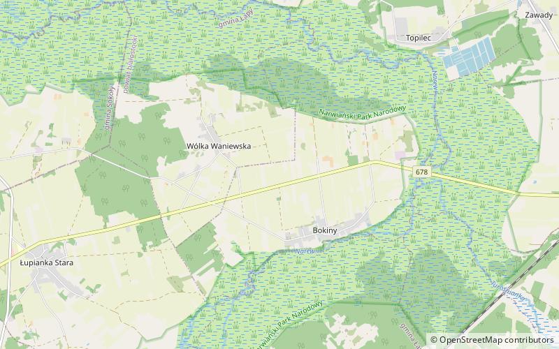 Parque protegido Narew location map