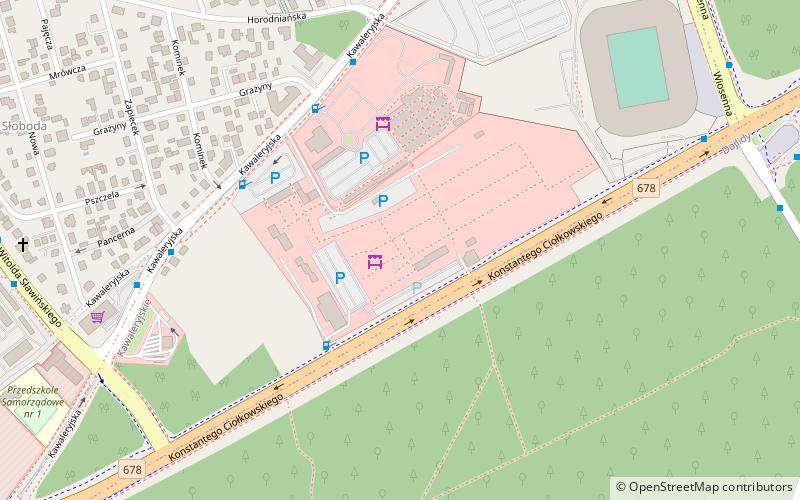 Białystok City Market location map