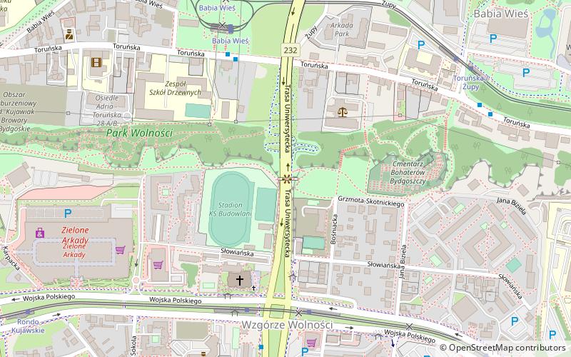 trasa uniwersytecka bydgoszcz location map