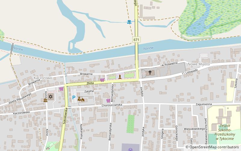 plac stefana czarnieckiego tykocin location map