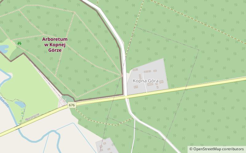 Arboretum w Kopnej Górze location map