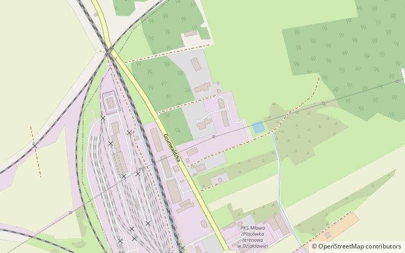 Soldau concentration camp location map