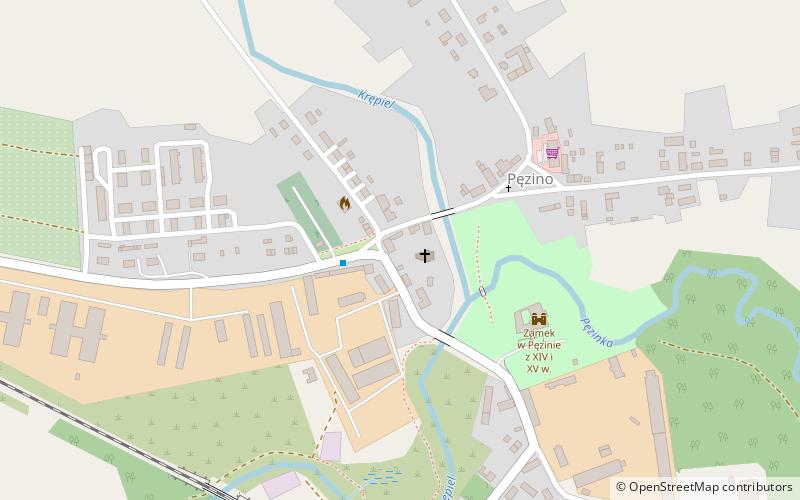 Zamek w Pęzinie location map