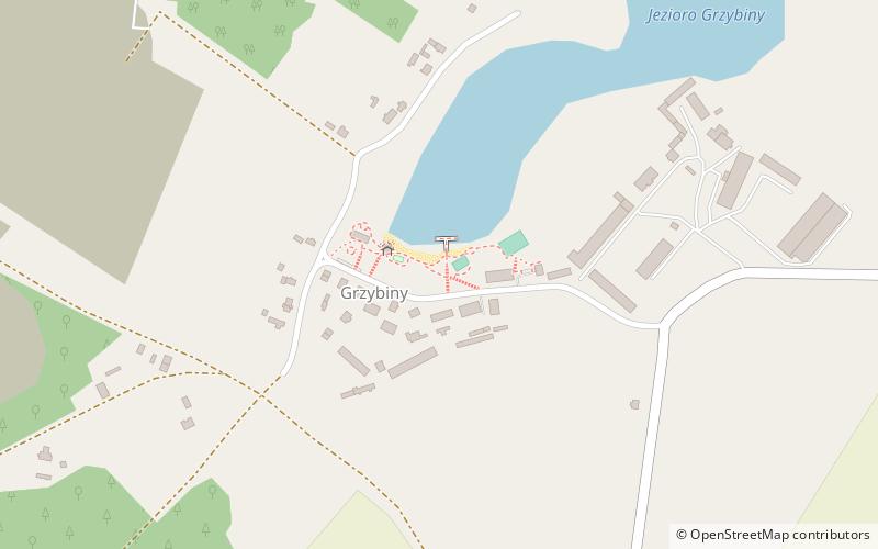 Grzybiny location map