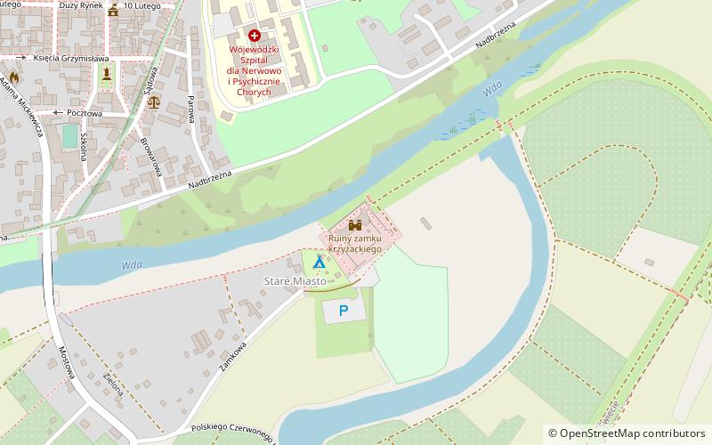 Zamek krzyżacki location map
