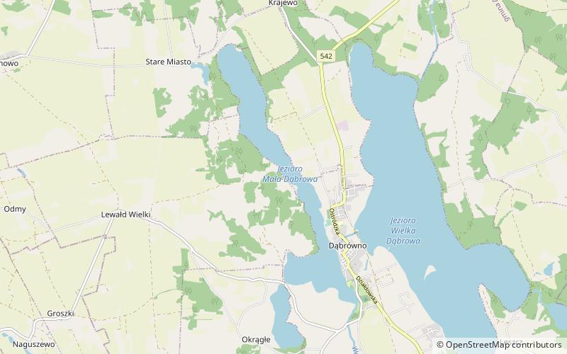 Jezioro Dąbrowa Mała location map