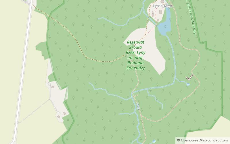 Rezerwat przyrody Źródła rzeki Łyny im. prof. Romana Kobendzy location map