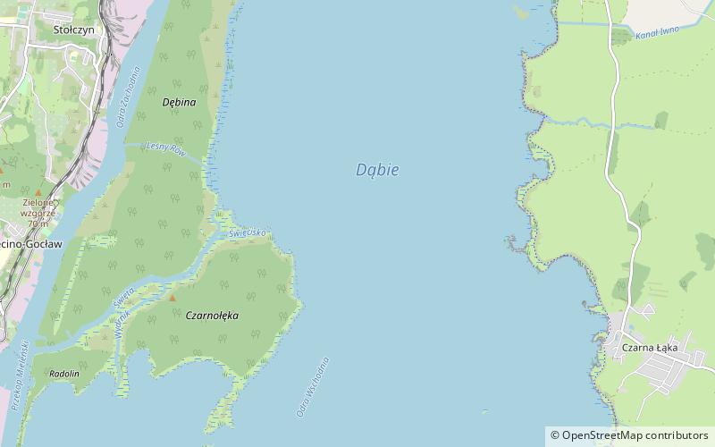Dąbie Lake location map