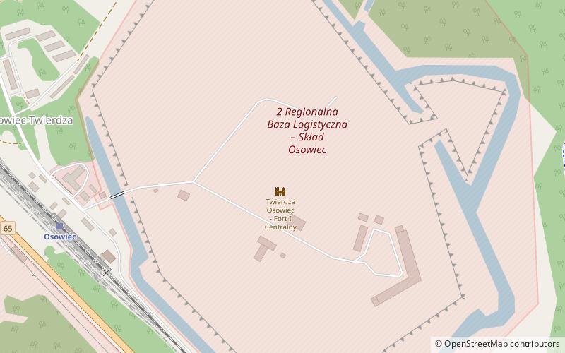 Twierdza Osowiec - Fort I Centralny location map