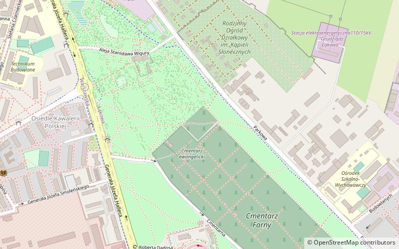 Dawny cmentarz żydowski location map