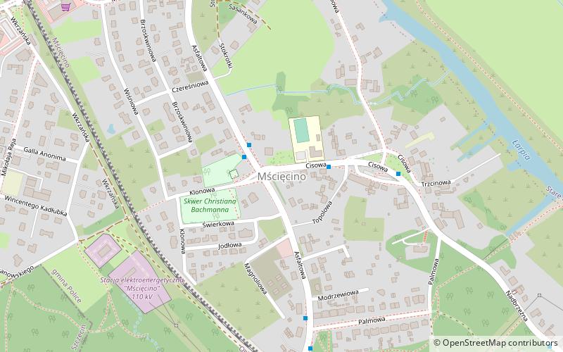 Mścięcino location map
