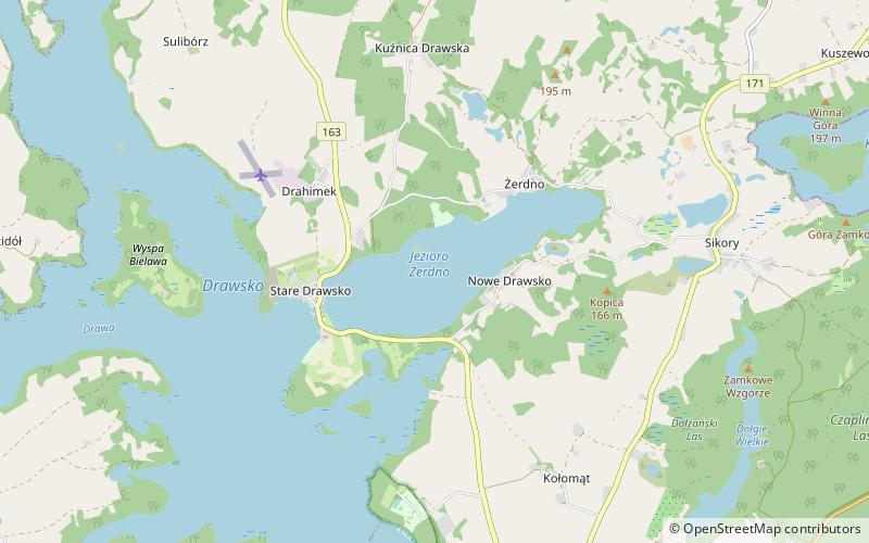Srebrne Lake location map