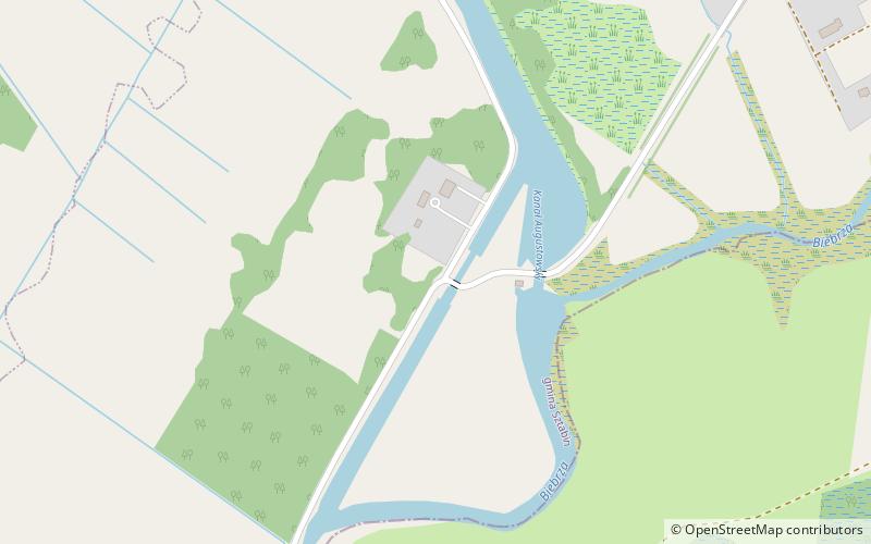 Dębowo Lock location map