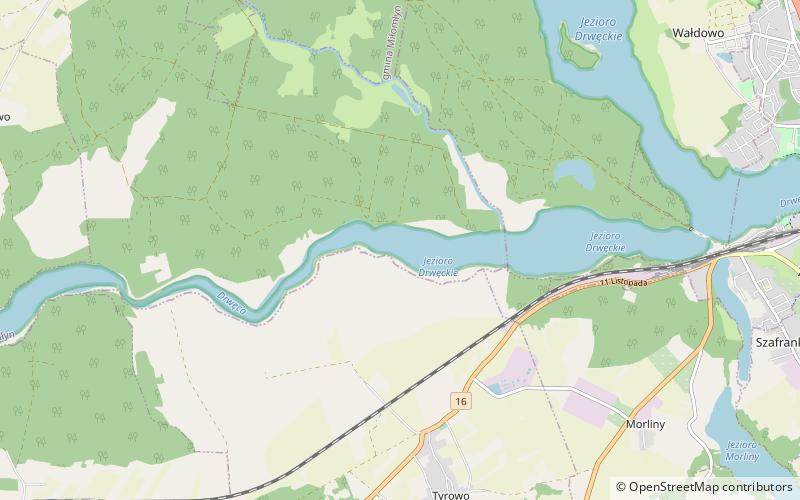 Lake Drwęca location map