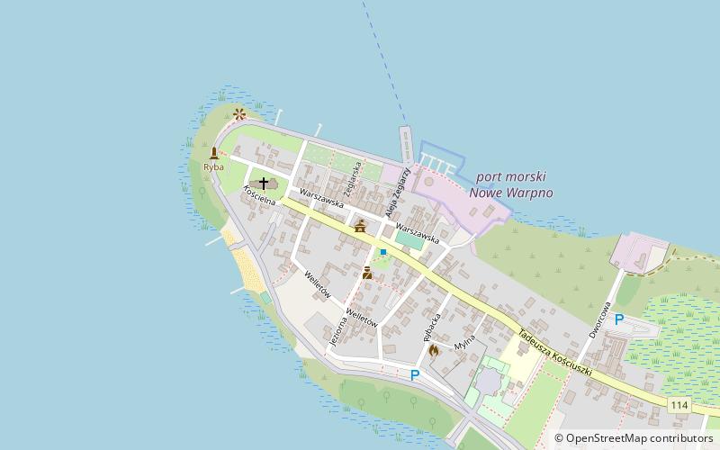 Nowe Warpno Town Hall location map