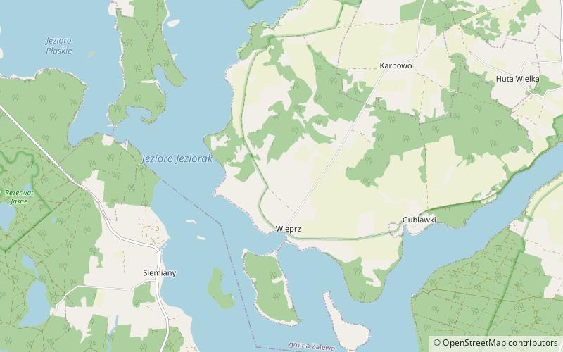 Jeziorak location map
