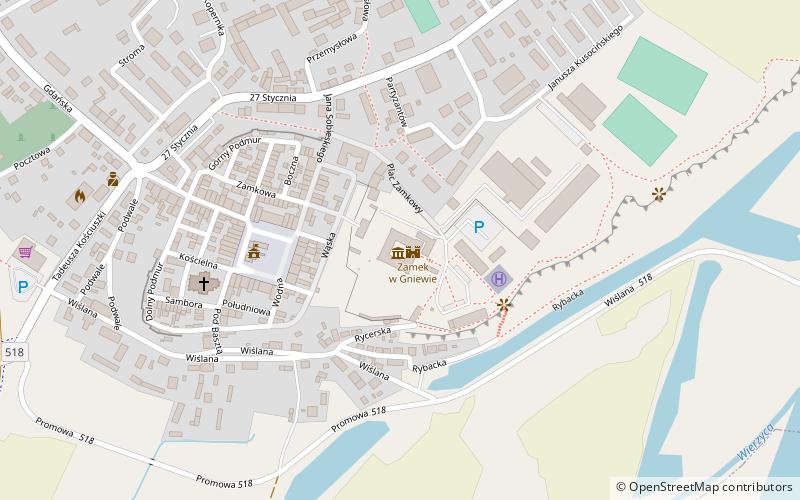 Gniew Castle location map