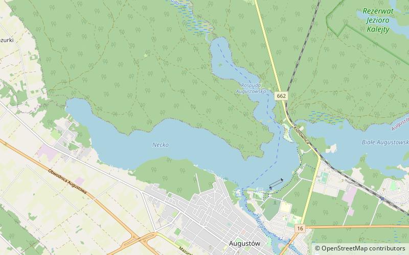Augustów Canal location map
