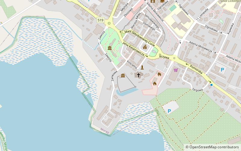 zamek krzyzacki morag location map