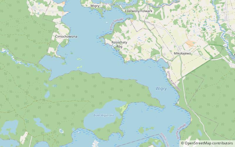 Jezioro Wigry location map