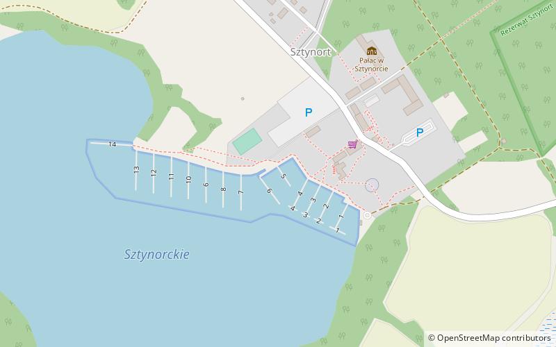 Port Sztynort location map