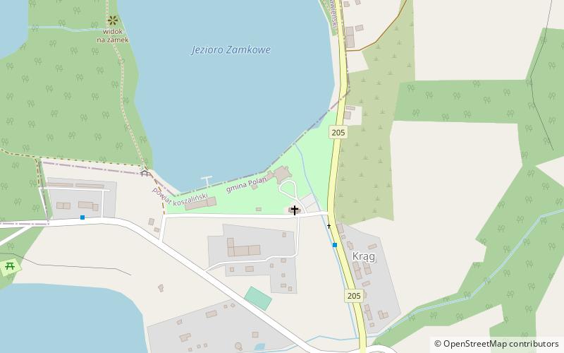 Zamek Podewils location map