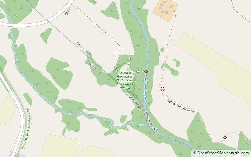 Rezerwat przyrody Głazowisko Bachanowo nad Czarną Hańczą location map