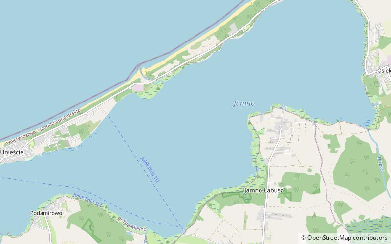 Jamno Lake location map