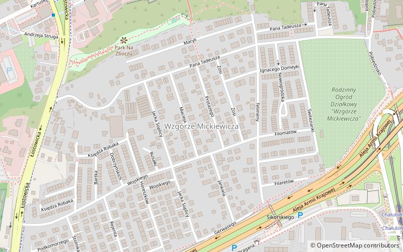 wzgorze mickiewicza gdansk location map