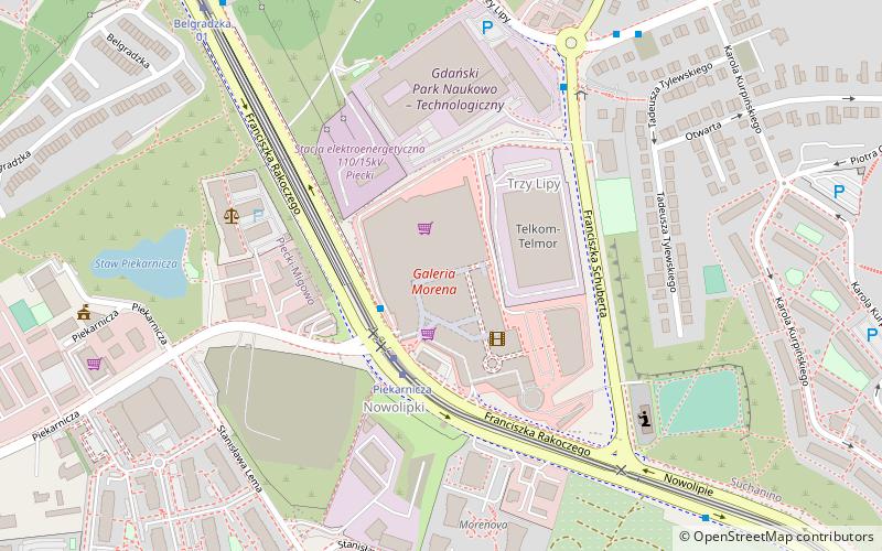 galeria morena gdansk location map
