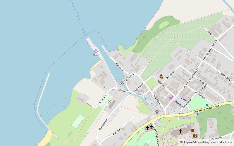 jacht klub frombork location map