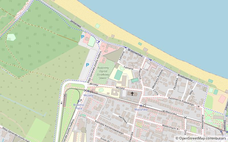 Brzeźno Pier location map