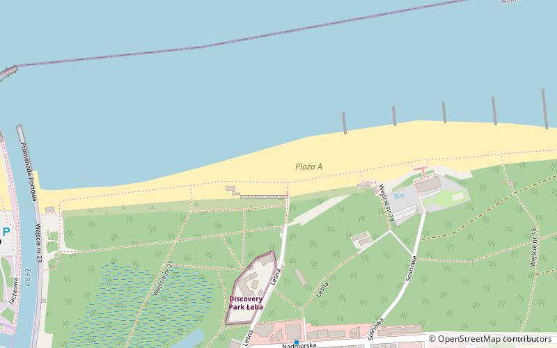 Plaża A location map