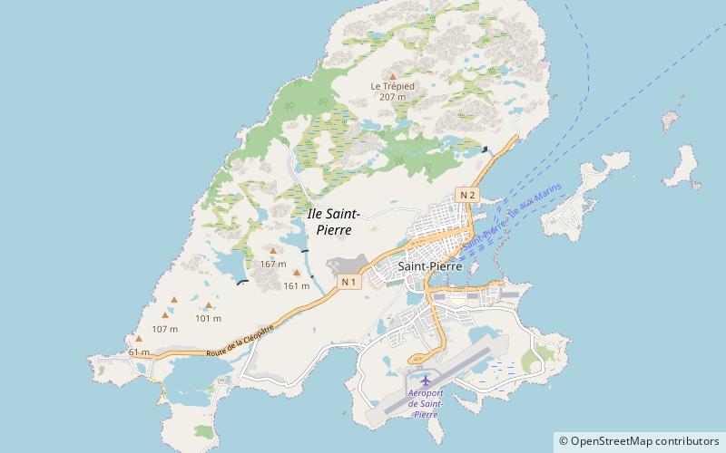 ile saint pierre location map