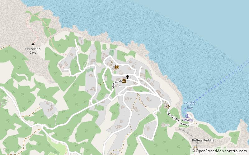 pitcairn island museum adamstown location map