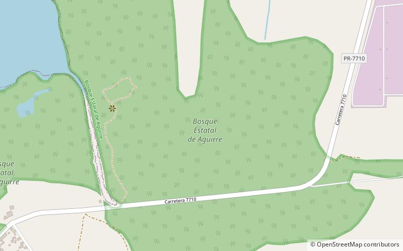 bosque estatal de aguirre location map