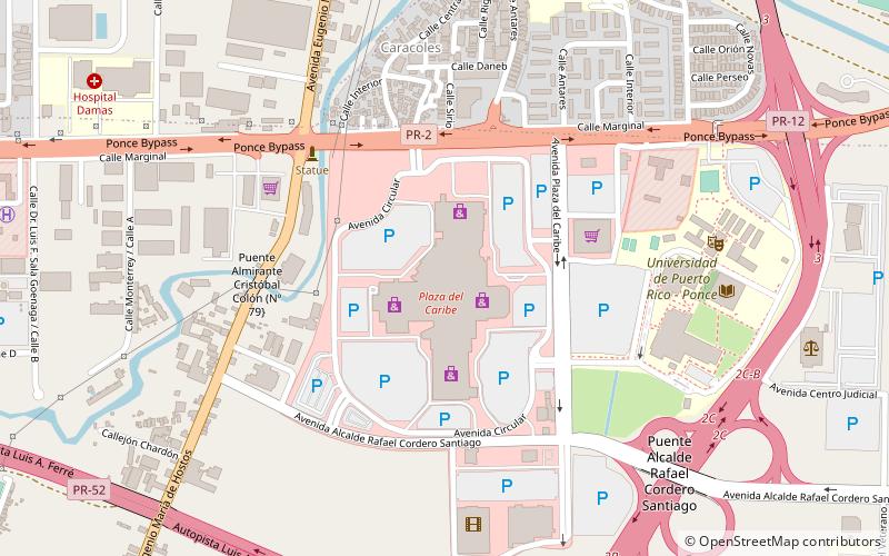 Plaza del Caribe location map