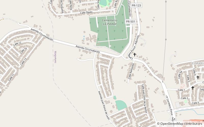 Magueyes location map