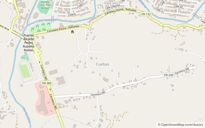 cuebas penuelas location map
