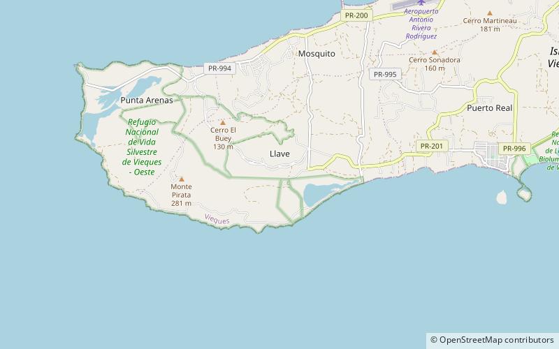 llave wyspa vieques location map