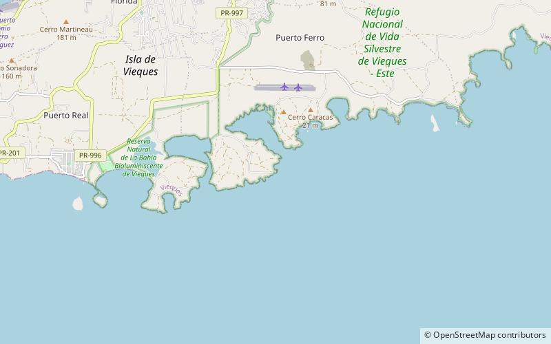 Puerto Ferro Light location map