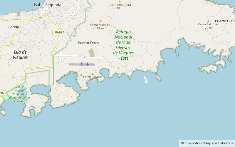 playa prieta vieques location map