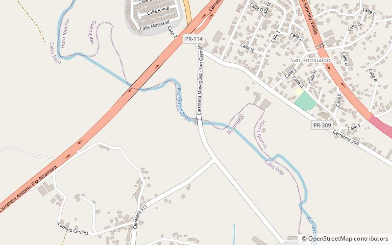 Silva Bridge location map