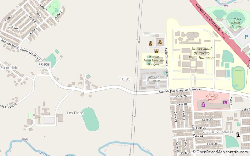 tejas humacao location map