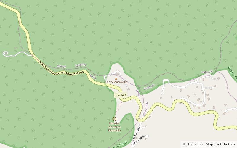 Cerro Maravilla location map