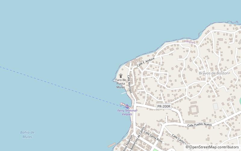 Punta Mulas Light location map