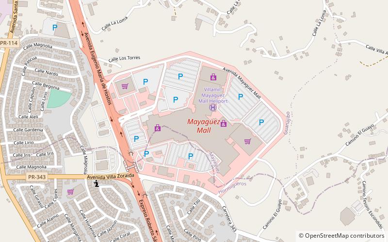 Mayagüez Mall location map
