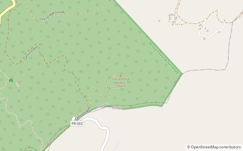cerro dona juana location map