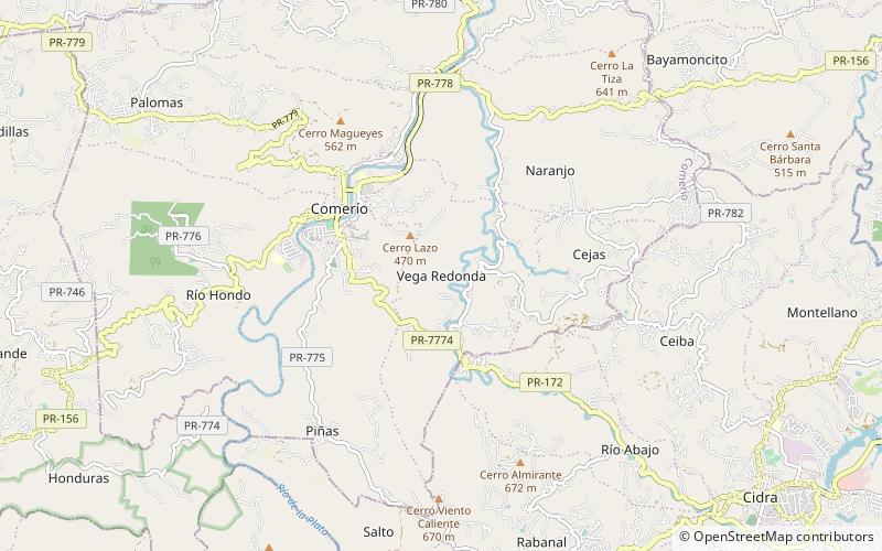 Vega Redonda location map