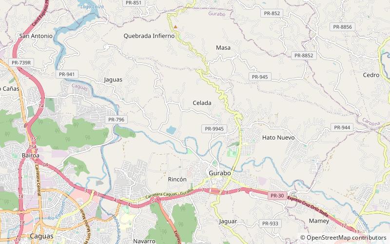 Celada location map